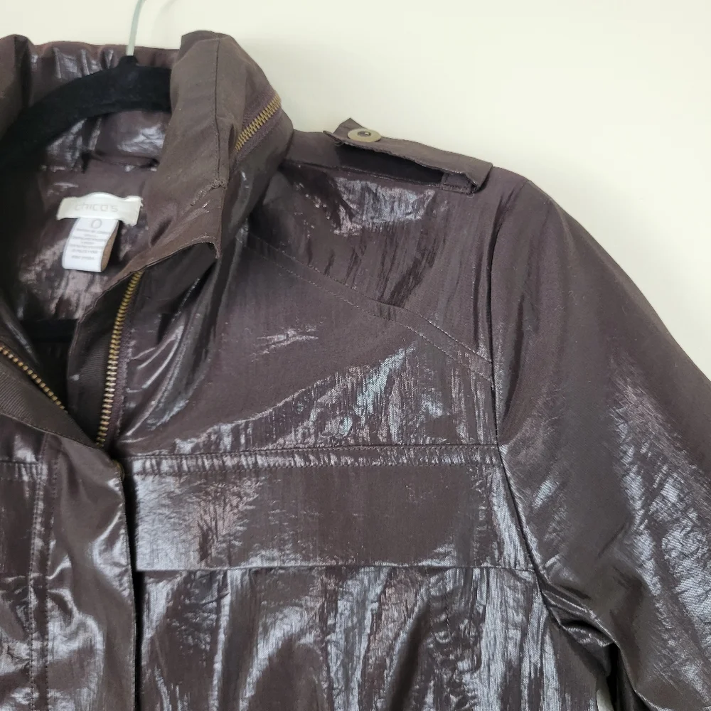Chico's Shiney Jacket - Picture 3 of 10